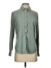 Grace Solid Green Long Sleeve Blouse Size S - photo 1