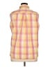 L.L.Bean 100% Cotton Checkered-gingham Yellow Sleeveless Button-Down Shirt Size XL - photo 2