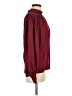 Impressions 100% Polyester Burgundy Long Sleeve Blouse Size M - photo 4