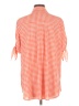 Nygard Checkered-gingham Orange Short Sleeve Button-Down Shirt Size L - photo 2