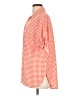 Nygard Checkered-gingham Orange Short Sleeve Button-Down Shirt Size L - photo 5