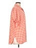 Nygard Checkered-gingham Orange Short Sleeve Button-Down Shirt Size L - photo 4