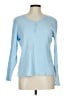 Basic Editions 100% Cotton Blue Long Sleeve Henley Size L - photo 1