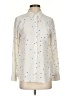 Rails 100% Silk Polka Dots Ivory Long Sleeve Silk Top Size S - photo 1