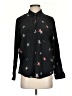 Rails 100% Silk Stars Black Long Sleeve Silk Top Size S - photo 1