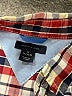 Tommy Hilfiger 100% Cotton Checkered-gingham Red Long Sleeve Button-Down Shirt Size 12 - 14 - photo 3