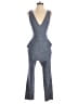 BCBGeneration Chevron-herringbone Gray Jumpsuit Size 4 - photo 1