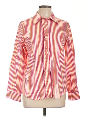Jones New York Signature Long Sleeve Button-Down Shirt (view 1)