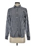 J.Crew Checkered-gingham Blue Long Sleeve Button-Down Shirt Size 4 - photo 1