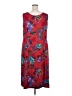 IMAN Tropical Burgundy Casual Dress Size 2X (petite) - photo 2