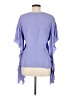 Lewit 100% Viscose Purple Short Sleeve Blouse Size M - photo 2