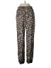 Ekouaer Animal Print Brown Casual Pants Size S - photo 1