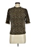 Miss Selfridge 100% Polyester Animal Print Gold Short Sleeve Turtleneck Size 6 - photo 1