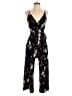 Kaileigh Floral Black Jumpsuit Size S - photo 1