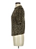 Miss Selfridge 100% Polyester Animal Print Gold Short Sleeve Turtleneck Size 6 - photo 5
