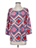 Mi ami 100% Polyester Pink 3/4 Sleeve Blouse Size S - photo 1