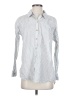 O'Neill Stripes White Silver Long Sleeve Button-Down Shirt Size S - photo 1
