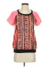 Kut from the Kloth 100% Polyester Pink Short Sleeve Blouse Size XS - photo 1