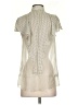 Zara Basic Polka Dots Ivory Short Sleeve Blouse Size XS - photo 2
