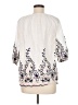 Kindred 100% Cotton Ivory 3/4 Sleeve Blouse Size M - photo 2