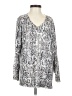 Apt. 9 Paisley Silver Pullover Sweater Size XS - photo 1