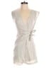 Zara Basic Stripes Gray Ivory Cocktail Dress Size XS - photo 1