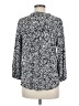 Vince Camuto Animal Print Silver 3/4 Sleeve Blouse Size M - photo 2