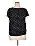 CeCe 100% Polyester Polka Dots Black Short Sleeve Top Size XL - photo 1