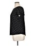 CeCe 100% Polyester Polka Dots Black Short Sleeve Top Size XL - photo 5