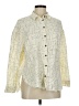 MIOU MUSE Print Ivory Long Sleeve Button-Down Shirt Size M - photo 1