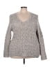 Caslon Tweed Gray Pullover Sweater Size 3X - photo 1