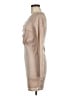 Windsor 100% Polyester Metallic Tan Cocktail Dress Size M - photo 5