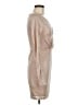 Windsor 100% Polyester Metallic Tan Cocktail Dress Size M - photo 4