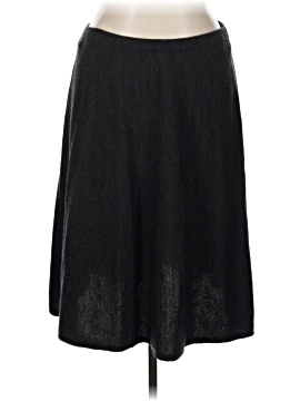 Jupe En Lin Gris Eileen Fisher - Taille S - Coupe Droite - Occasion Très Bon état
