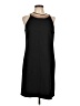 Ann Taylor 100% Polyester Black Casual Dress Size 10 - photo 1