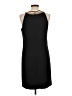 Ann Taylor 100% Polyester Black Casual Dress Size 10 - photo 2