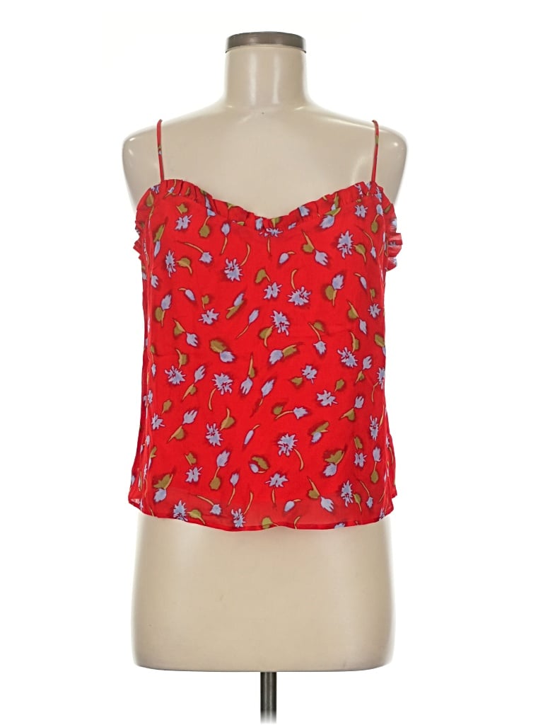 Jcrew Tank Top Red Strapless Neckline Tops