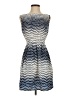 Feathers 100% Polyester Chevron-herringbone Blue Cocktail Dress Size S - photo 1