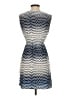 Feathers 100% Polyester Chevron-herringbone Blue Cocktail Dress Size S - photo 2