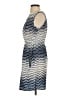 Feathers 100% Polyester Chevron-herringbone Blue Cocktail Dress Size S - photo 5