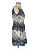 Feathers 100% Polyester Chevron-herringbone Blue Cocktail Dress Size S - photo 4