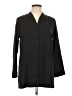 Lands' End 100% Polyester Black Long Sleeve Blouse Size 10 - photo 1