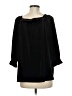 Unbranded Black 3/4 Sleeve Blouse Size M - photo 2