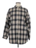 Polagram 100% Cotton Plaid Gray Long Sleeve Button-Down Shirt Size M - photo 1