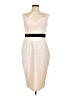 ASOS 100% Polyester Ivory Cocktail Dress Size 10 - photo 1