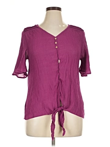 Perseption Concept Short Sleeve Blouse (view 1)
