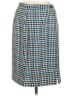 Gianni Houndstooth Blue Formal Skirt Size 14 - photo 1