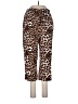 Vero Moda 100% Viscose Animal Print Brown Casual Pants Size L - photo 1
