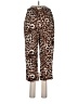 Vero Moda 100% Viscose Animal Print Brown Casual Pants Size L - photo 2