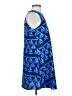 St. Tropez West 100% Polyester Graphic Blue Casual Dress Size XS - photo 4